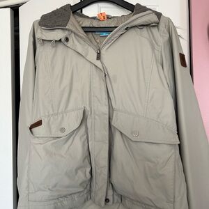 Columbia Light Gray Hooded Jacket